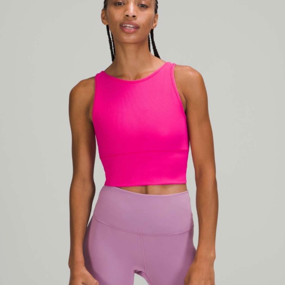 lululemon athletica Tops - Lululemon Power Pivot Tank in Sonic Pink - 8/10